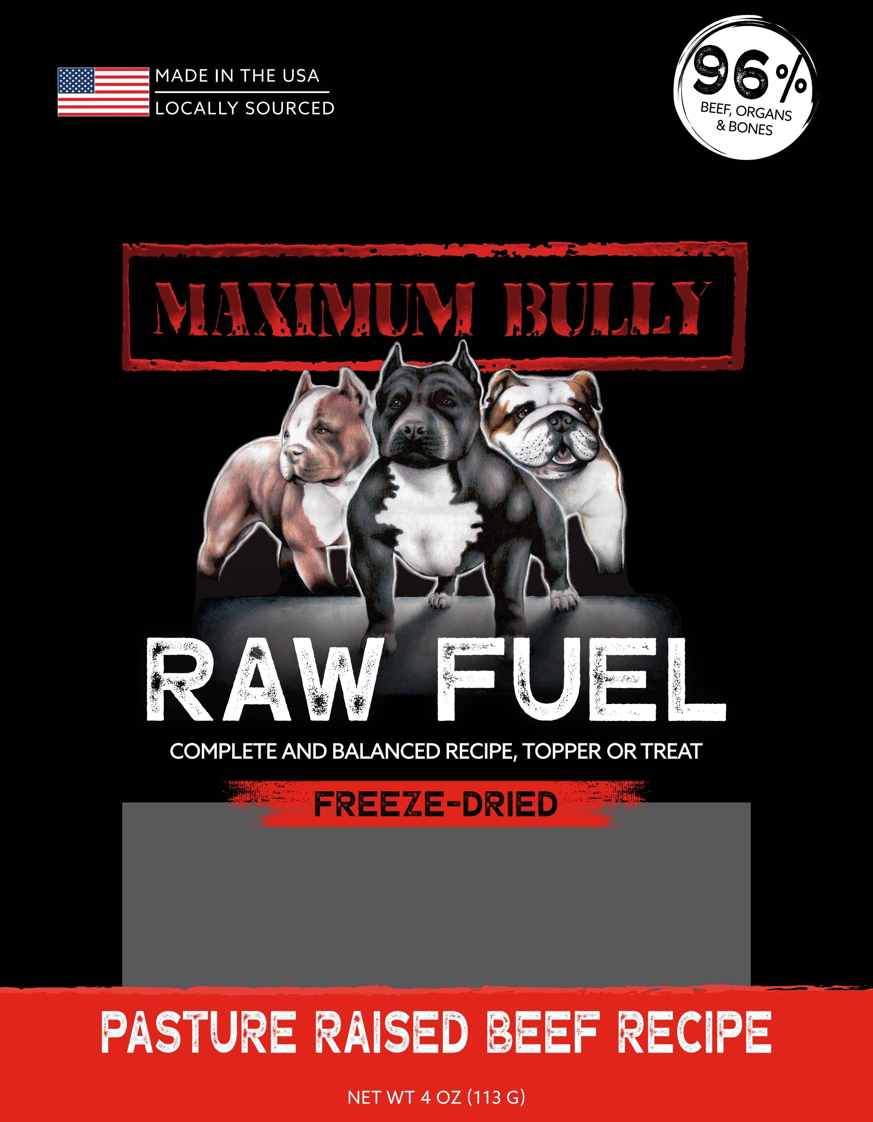 MAXIMUM BULLY FD FUEL BEEF 4oz