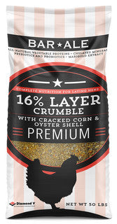 Bar ALE 16% Layer Crumble with Cracked Corn & Oyster Shell 50lb