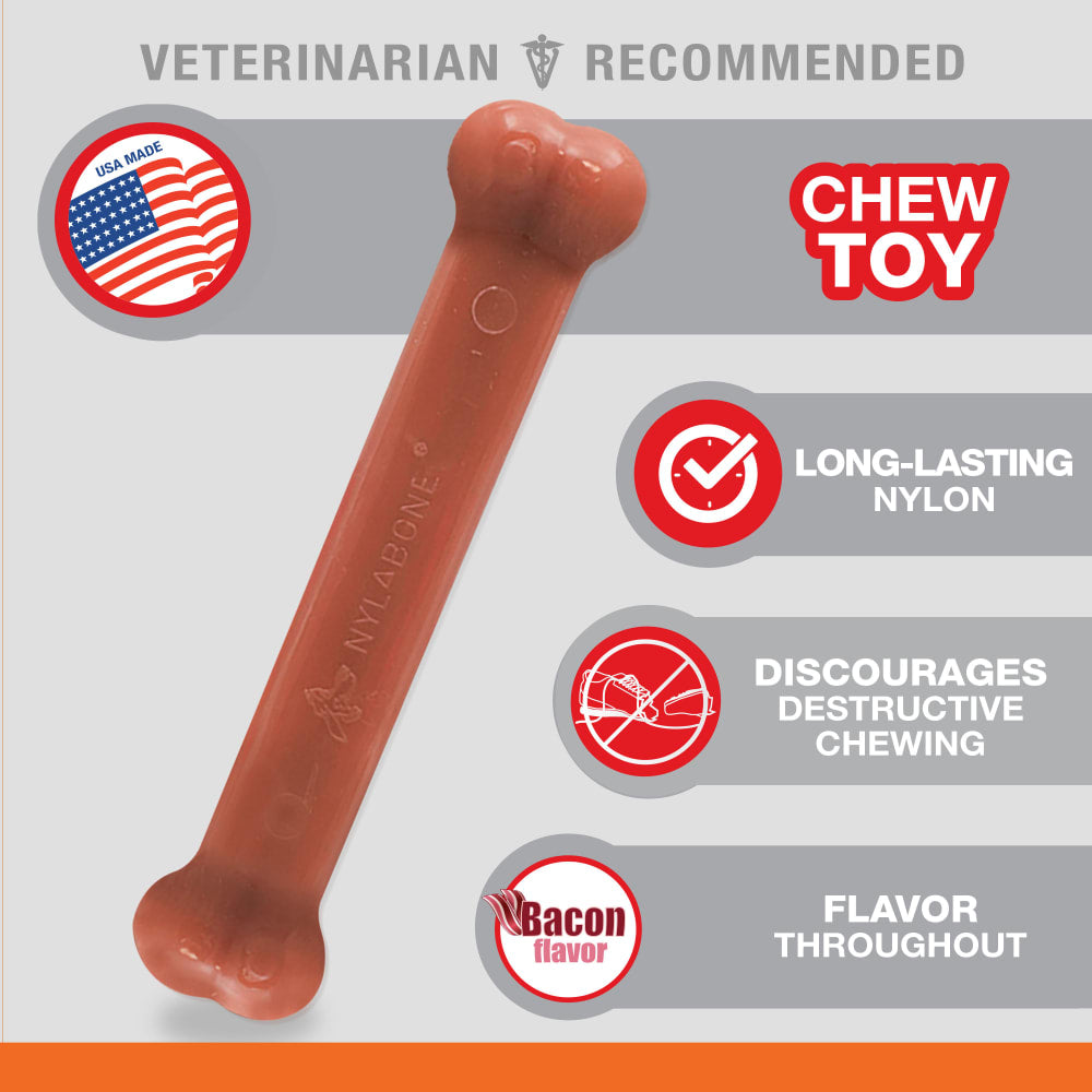 Nylabone Power Chew Original Dog Bone Bacon Flavor Giant