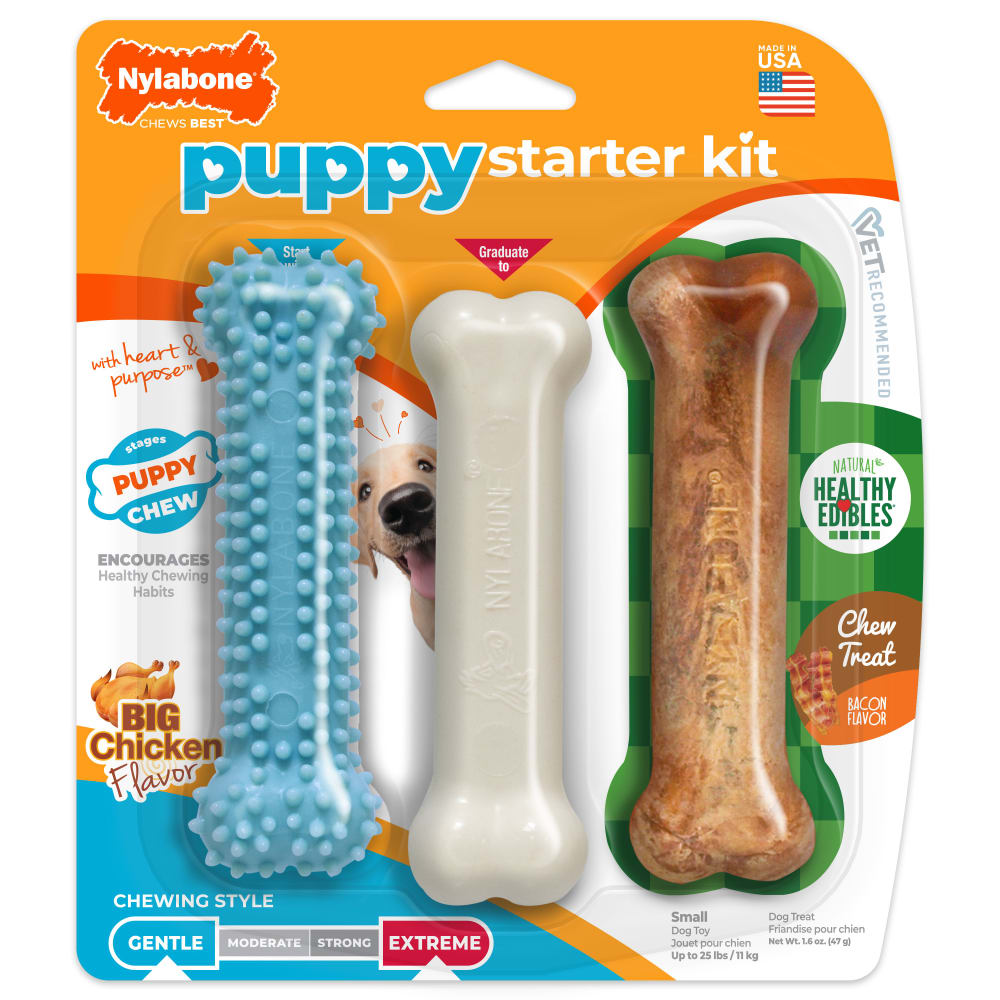 Nylabone Puppy Triple Pack 3ct