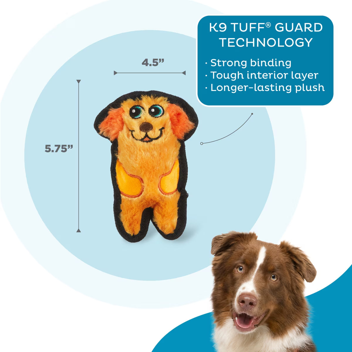 Outward Hound Invincibles Minis Dog Toy Orange XS