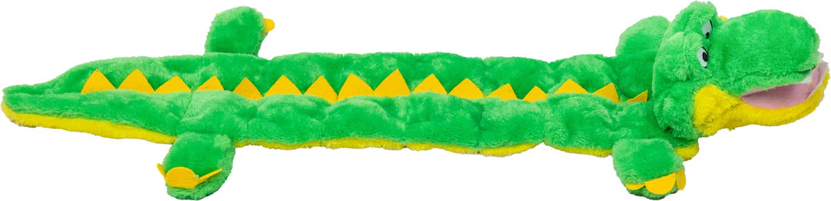 Outward Hound Durable Plush Squeaker Matz Gator Dog XL