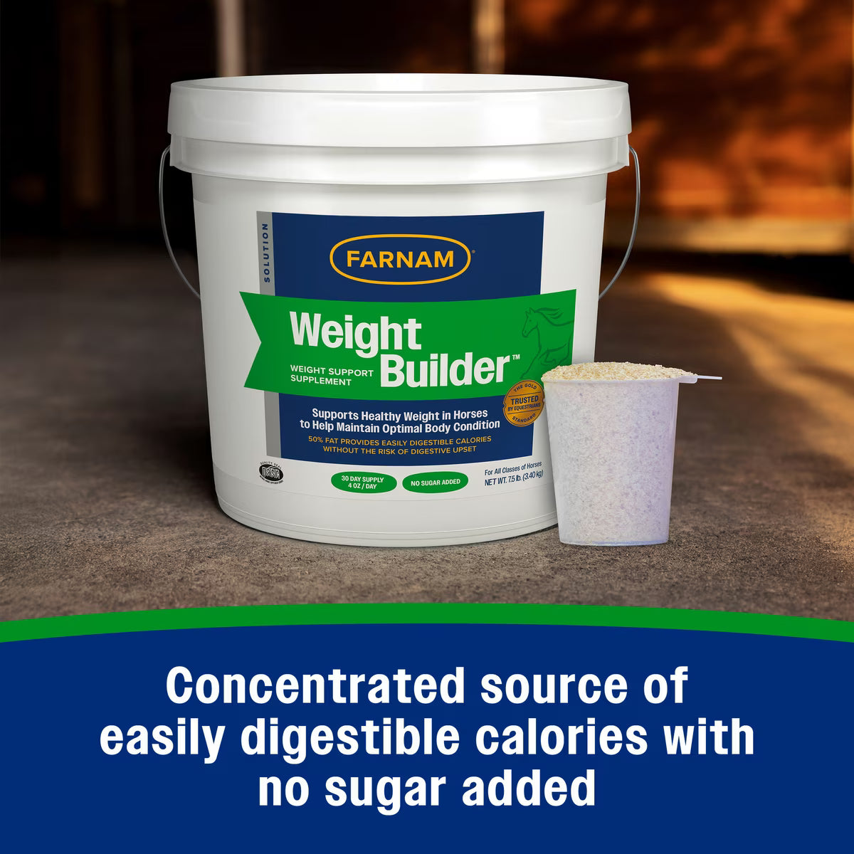Farnam Weight Builder & Support Supplement for Horses 7.5lb