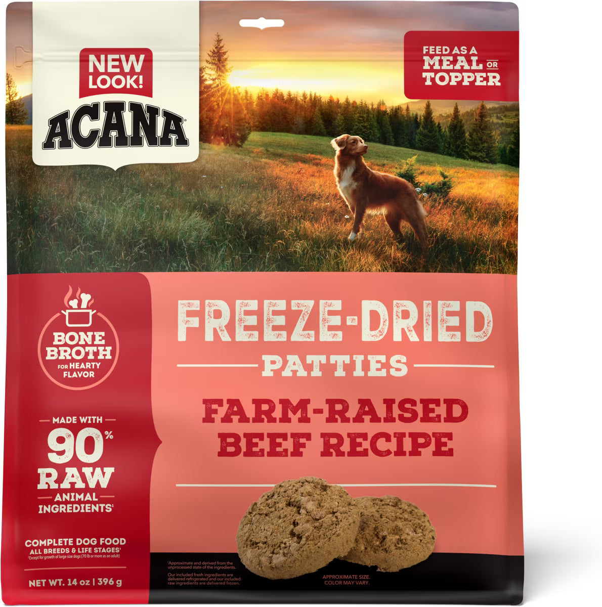 ACANA BEEF PATTIES FD 14OZ