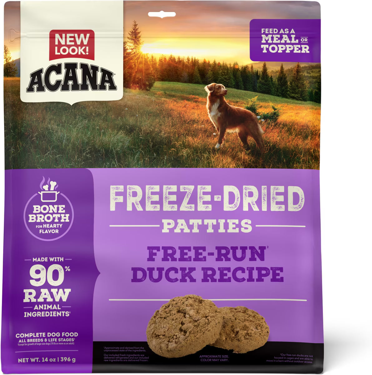 ACANA DUCK PATTIES FD 14OZ