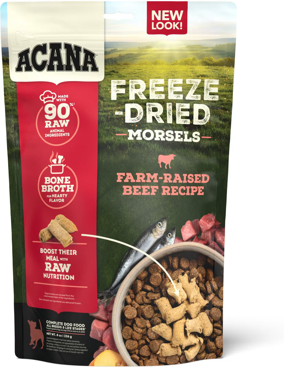 ACANA BEEF MORSELS FD 8OZ