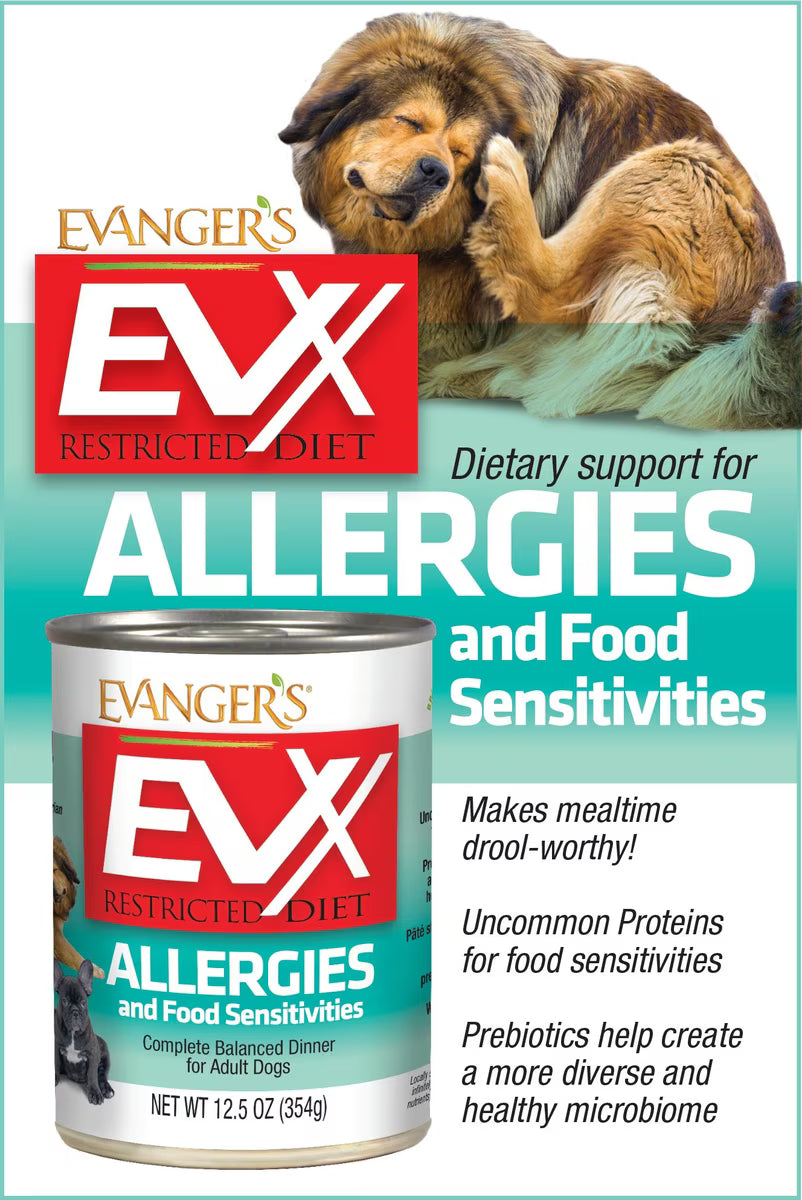 Evanger's EVX Restricted Diet Allergies & Food Sensitivities Duck Flavor 12.5oz