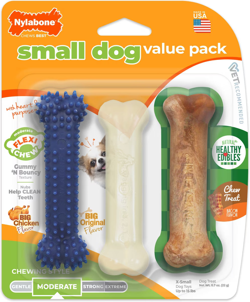 NYLABONE SML DOG VALUE PACK