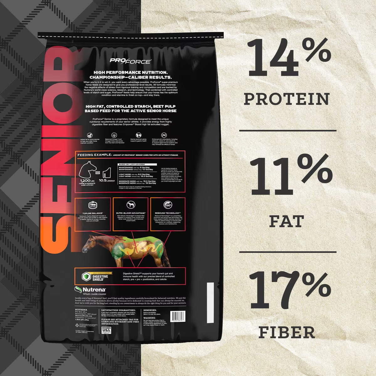 Nutrena ProForce Senior Horse Feed 50lb