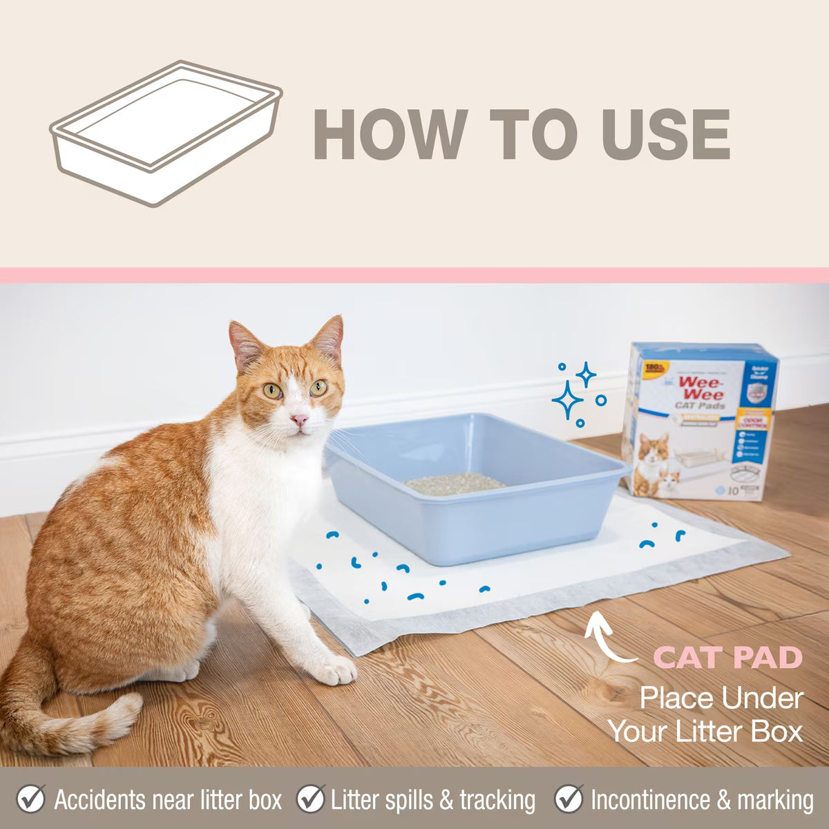 Wee-Wee Cat Pads 10ct