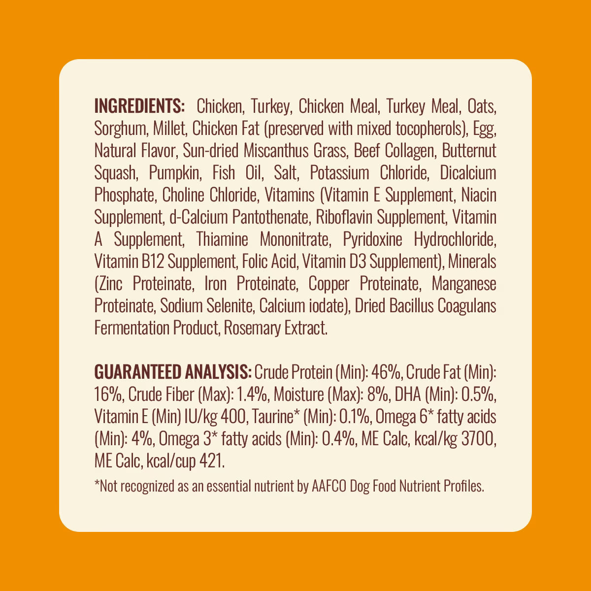 Natural Farm Fresh Chicken Recipe with Collagen Dry Dog Food, 22.5-lb bag