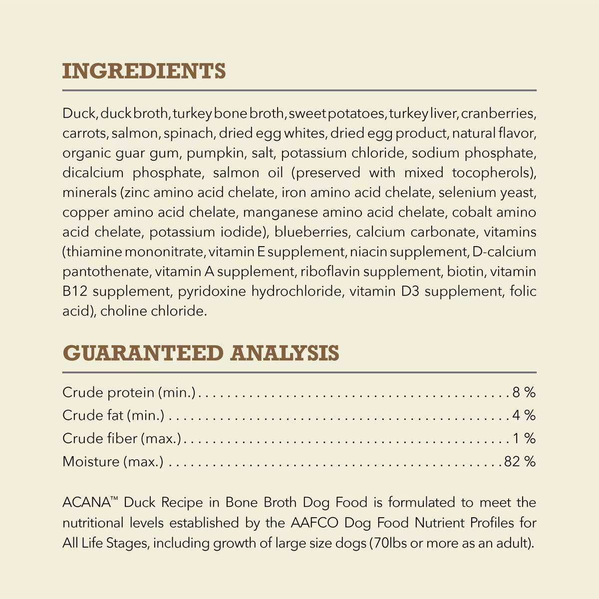 ACANA Premium Chunks Duck in Bone Broth Grain-Free Wet Dog Food 12.8OZ