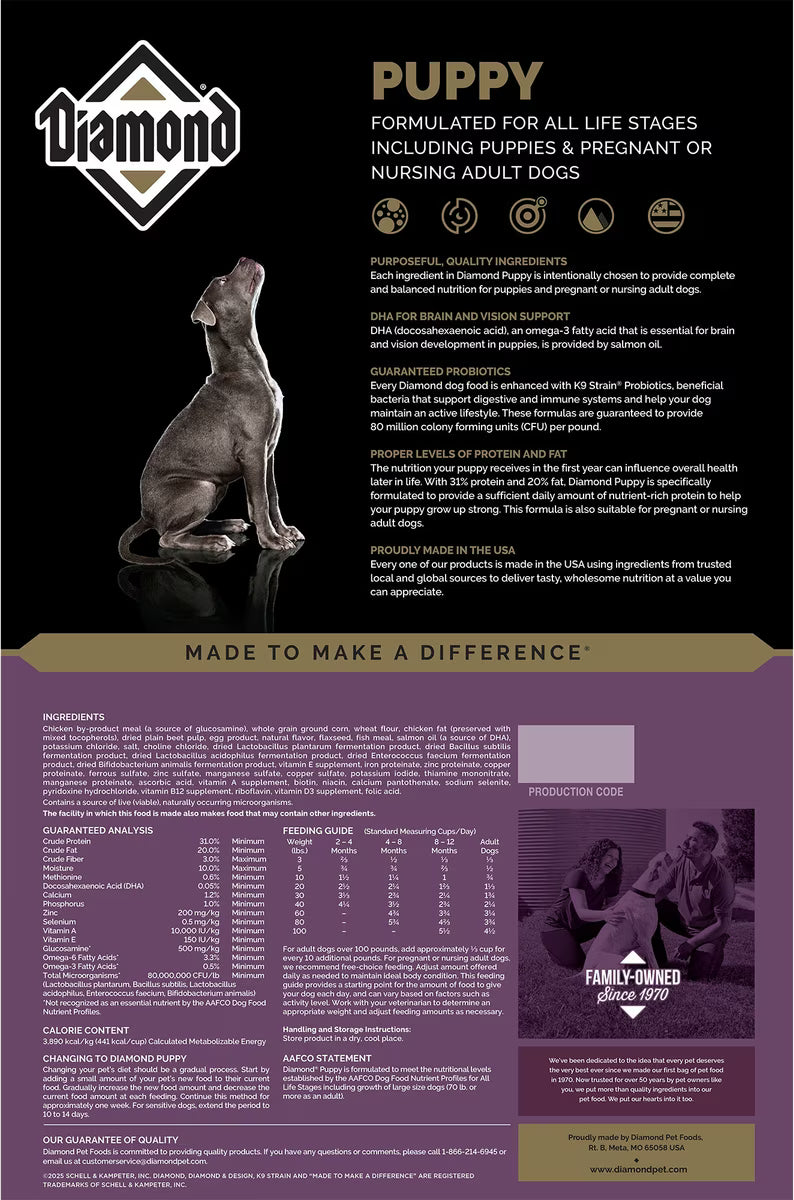 DIAMOND Puppy Chicken Recipe 20LB