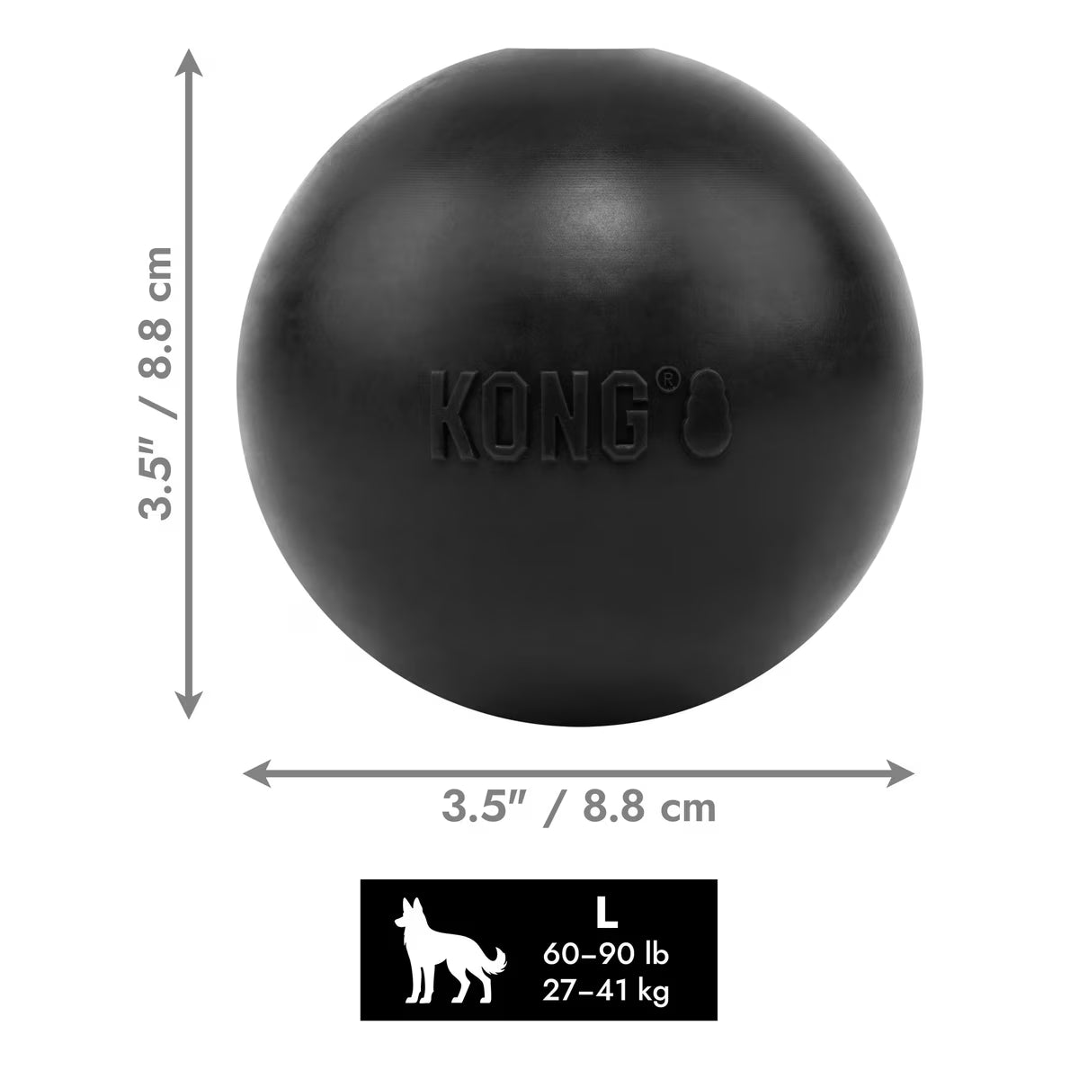UB1 Lg Kong Ball (Black)