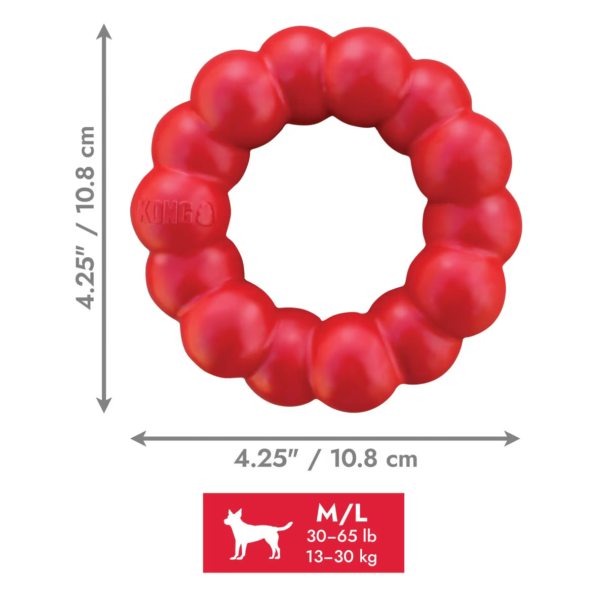 KON TOY CHEW RING MD/LG