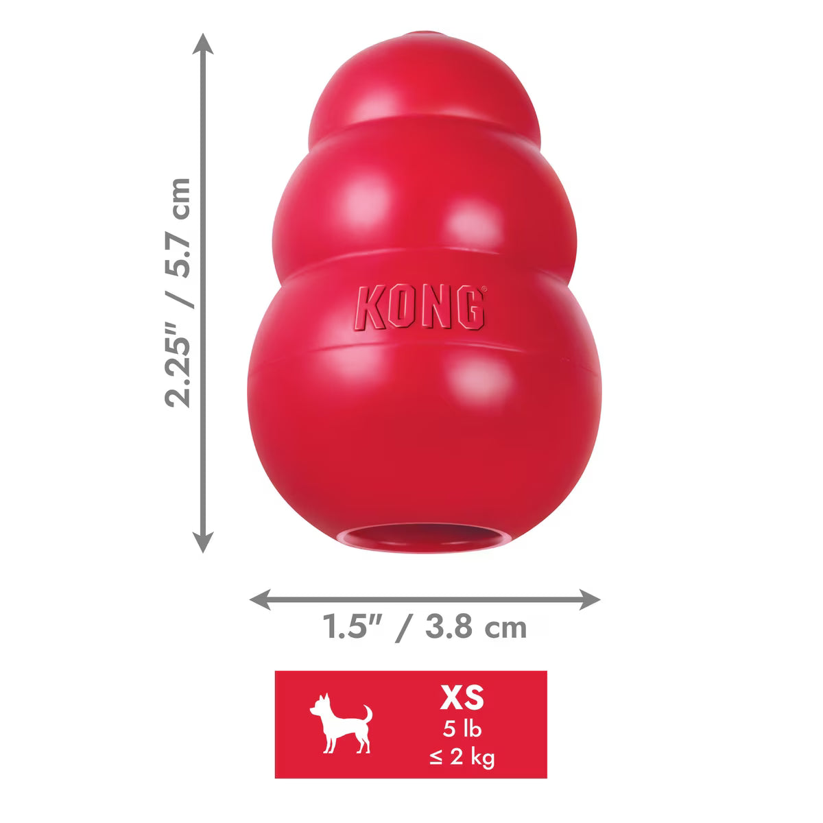 KONG CLASSIC RED XS