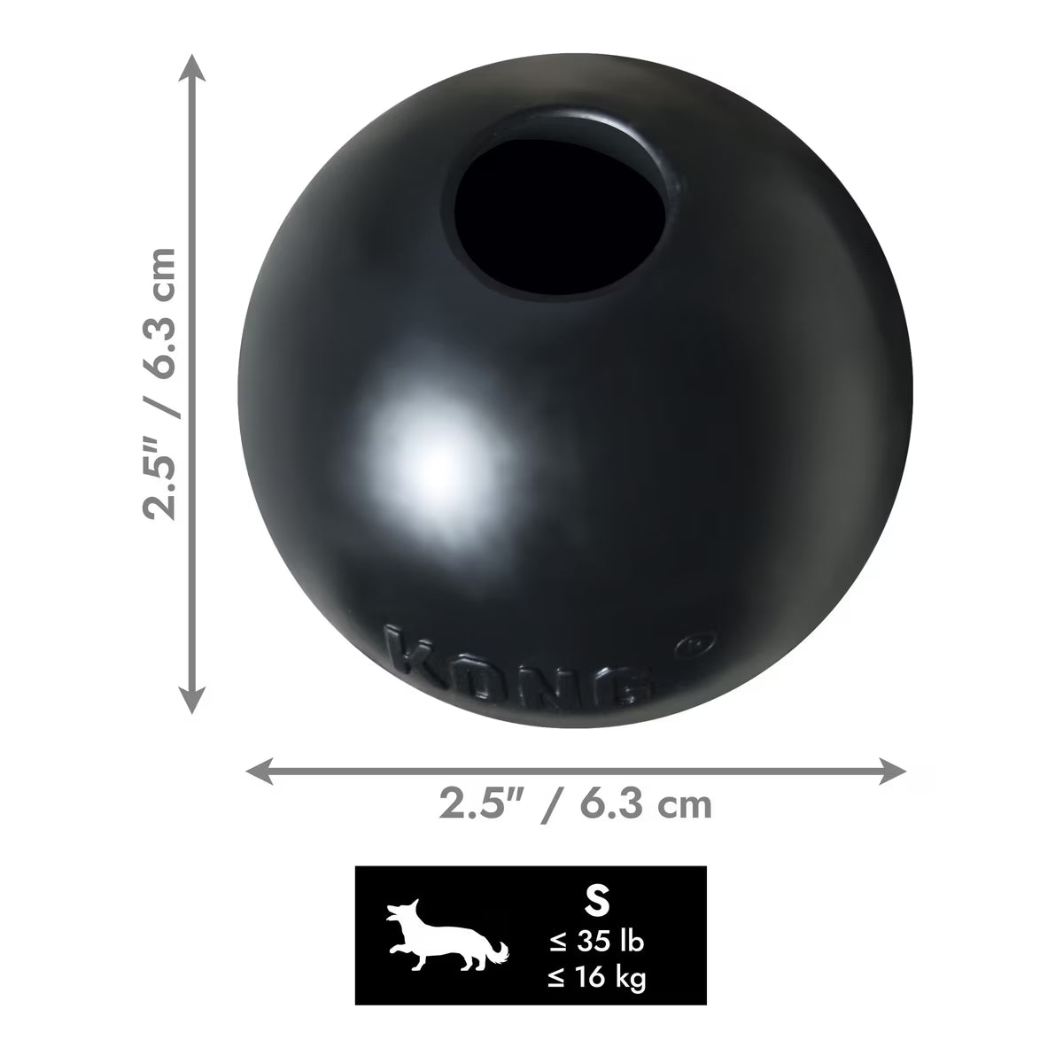 UB2 Sm Kong Ball (Black)