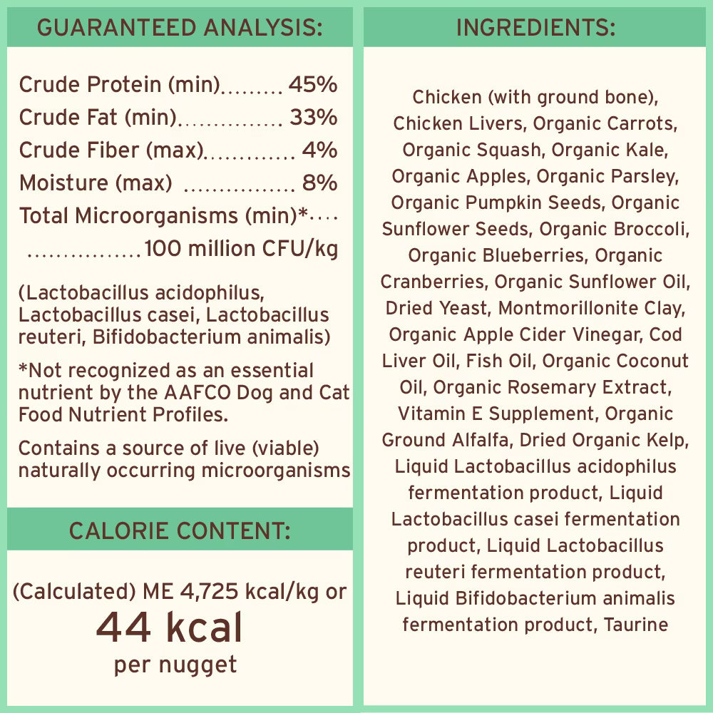Primal Freeze-Dried Grain-free Chicken Nuggets for Dogs 14oz