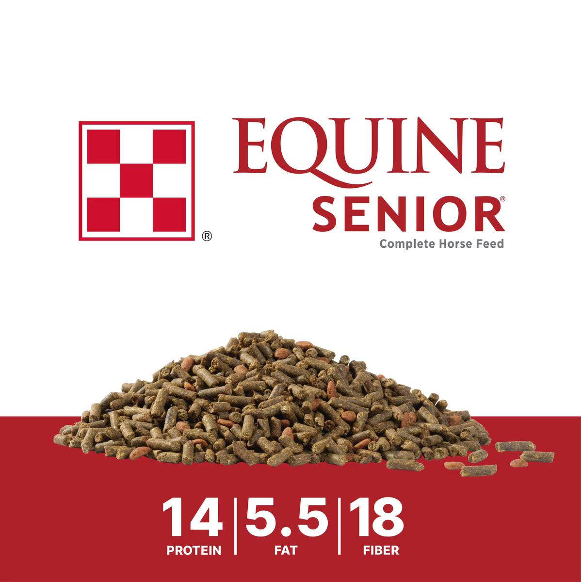 Purina Equine Senior Horse Feed 50lb