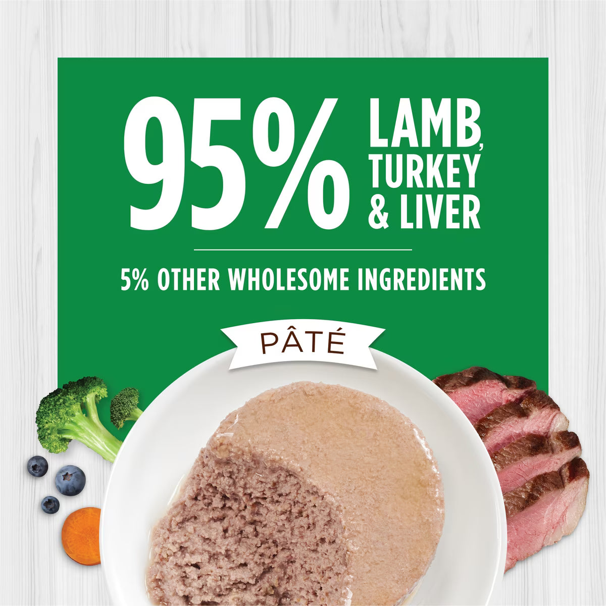NV Instinct Original Real Lamb Recipe Grain-Free Pate Wet Cat Food, 5.5-oz can