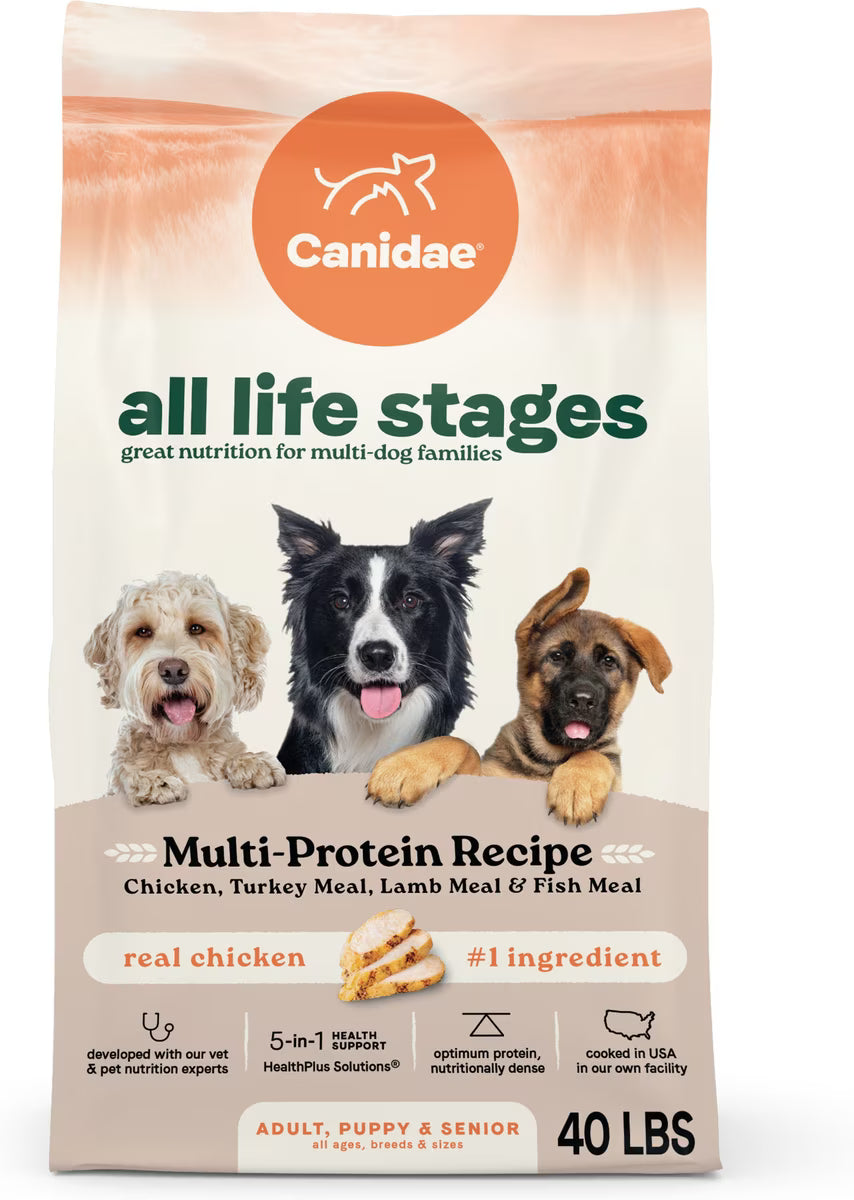 CANIDAE All Life Stages Multi-Protein Recipe Dry Dog Food 40LB