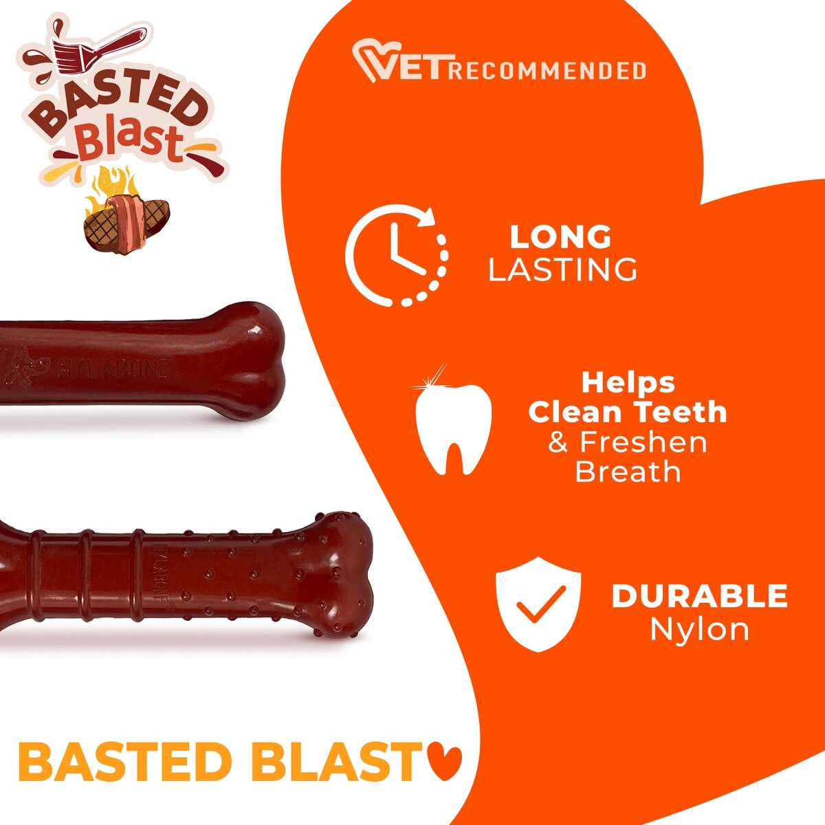 Nylabone Power Chew Basted Blast Flavored Dog Chew XS