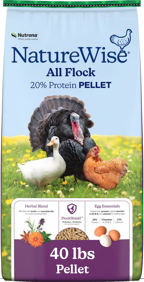 Nutrena NatureWise 20% All Flock Pellet 40lb