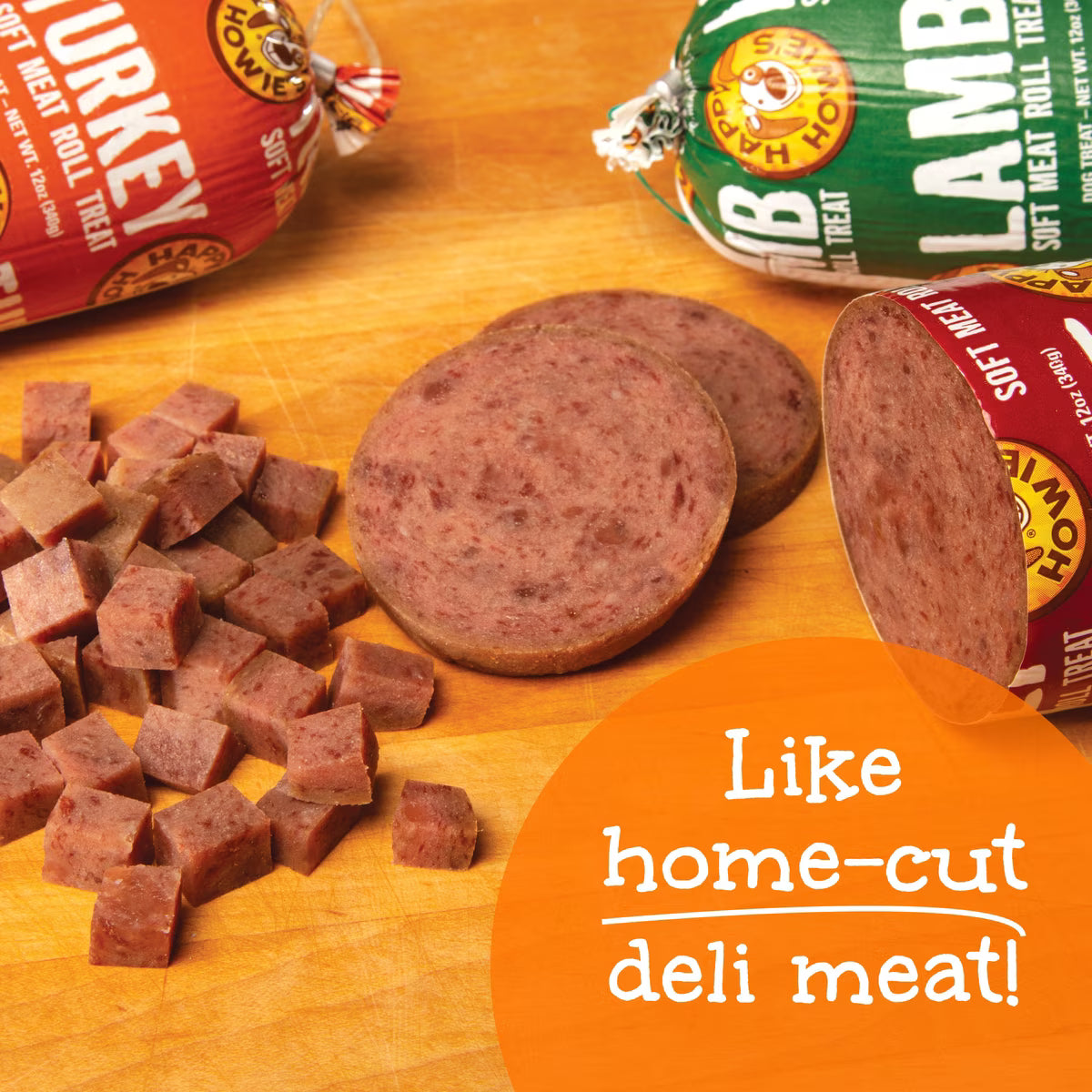 Happy Howie's Beef Meat Soft & Chewy Dog Roll 12oz