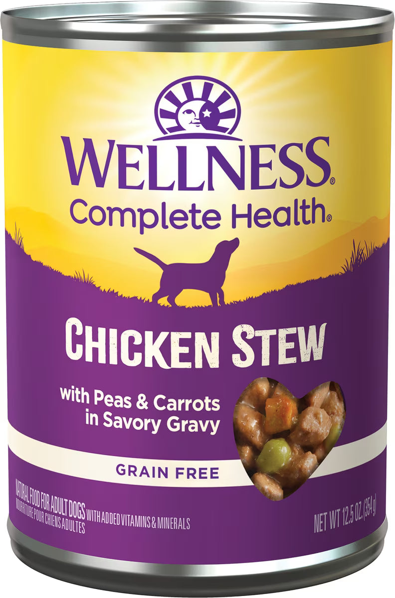 Wellness Chicken Stew Grain-Free Natural Canned Dog Food 12.5oz