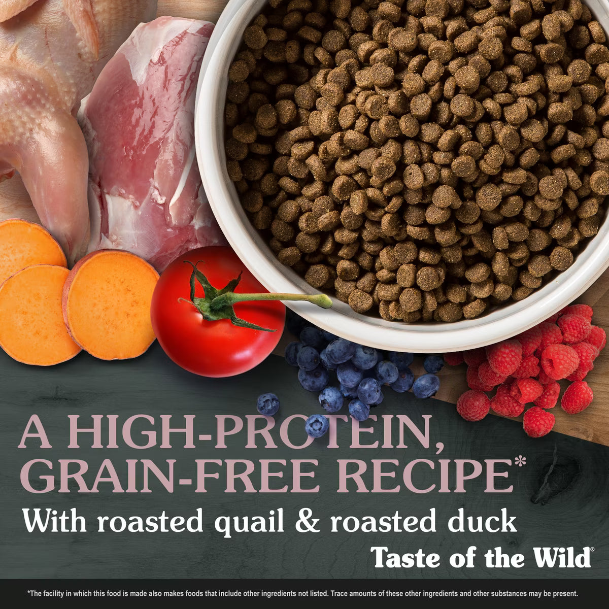 Taste Of The Wild Lowland Creek All Life Stages Grain-Free Roasted Quail & Roasted Duck Recipe Dry Cat Food 5lb