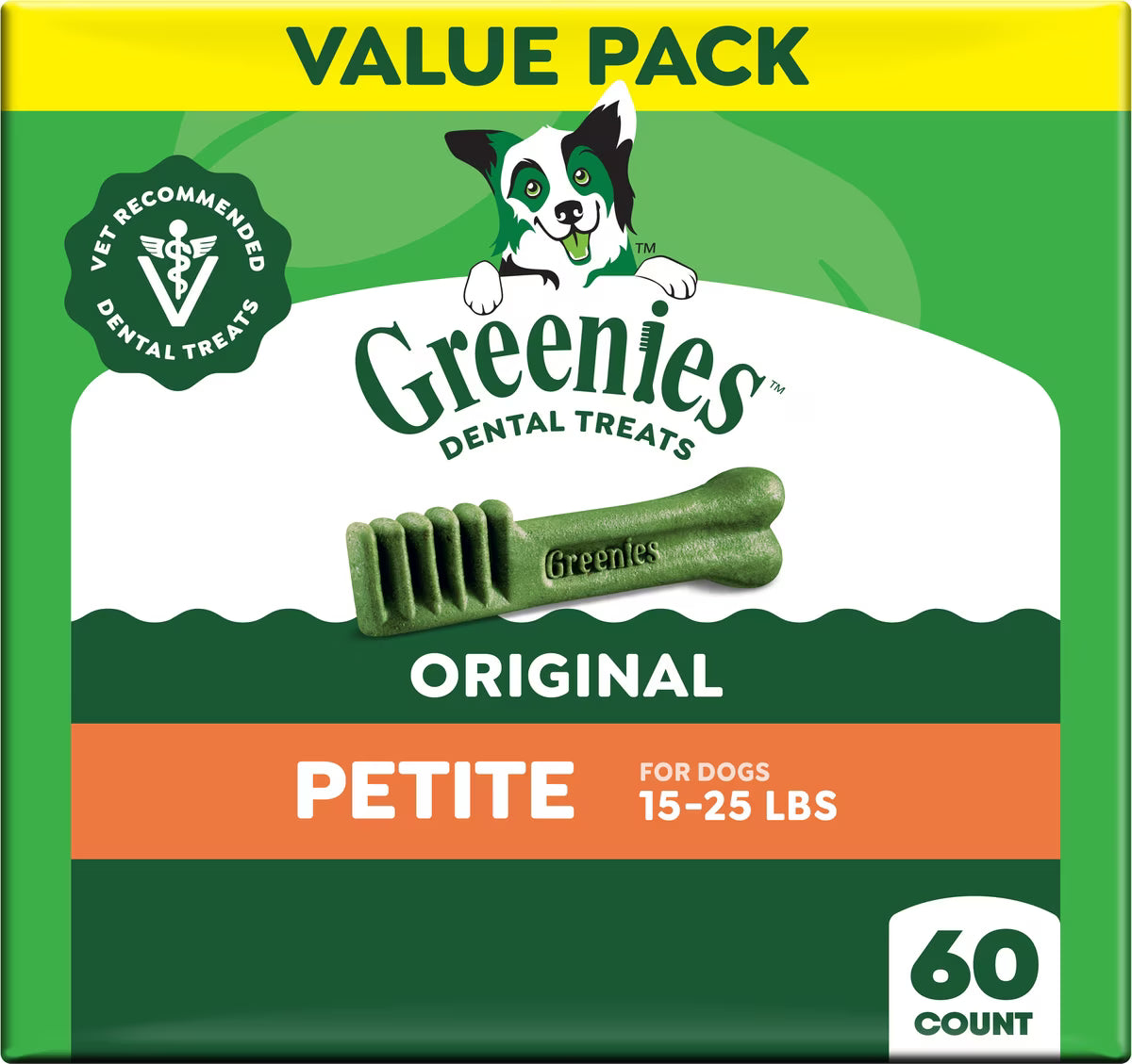 GREENIES PETITE 60PK 36OZ