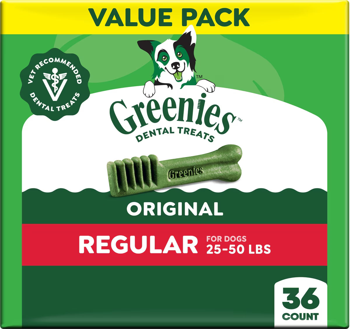 GREENIES REG 36PK 36 OZ
