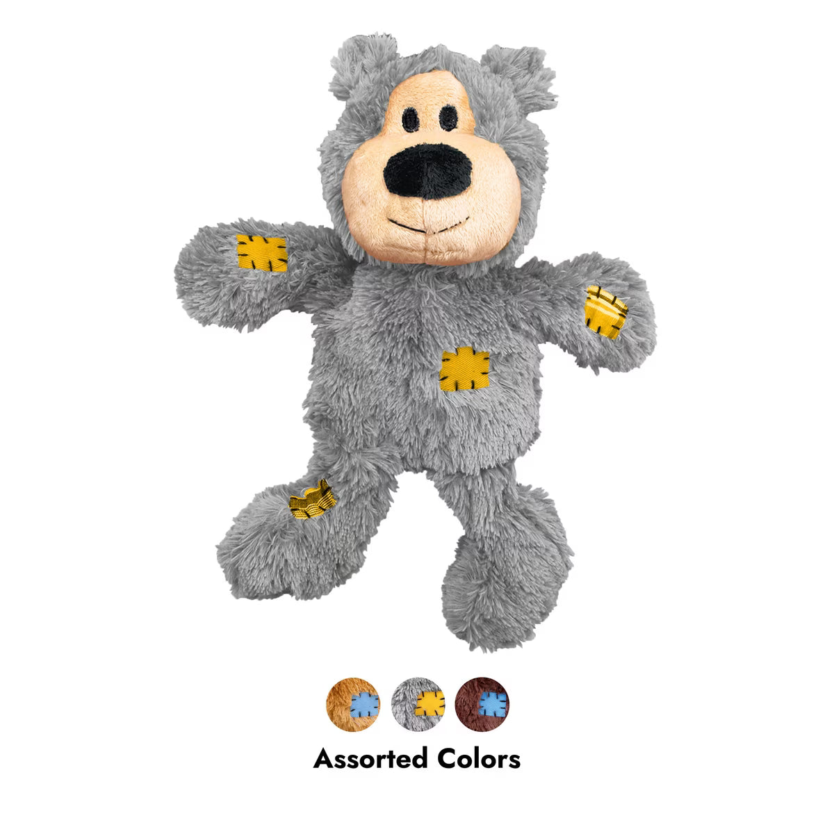 Kong Wild Knots Bear Plush Dog Toy Assorted Colors Medium/Large