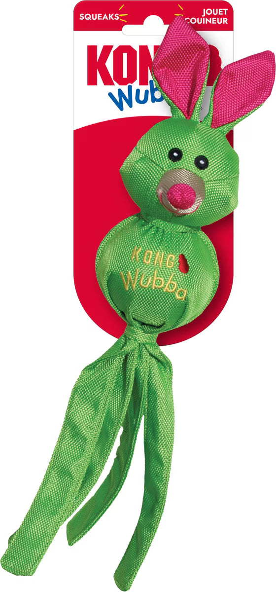 Kong Wubba Ballistic Friends Dog Toy Assorted Characters Small