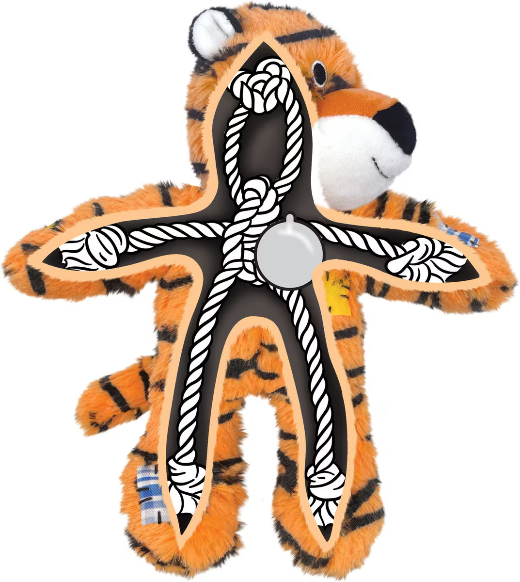 Kong Wild Knots Tiger Plush Dog Toy Small/Medium