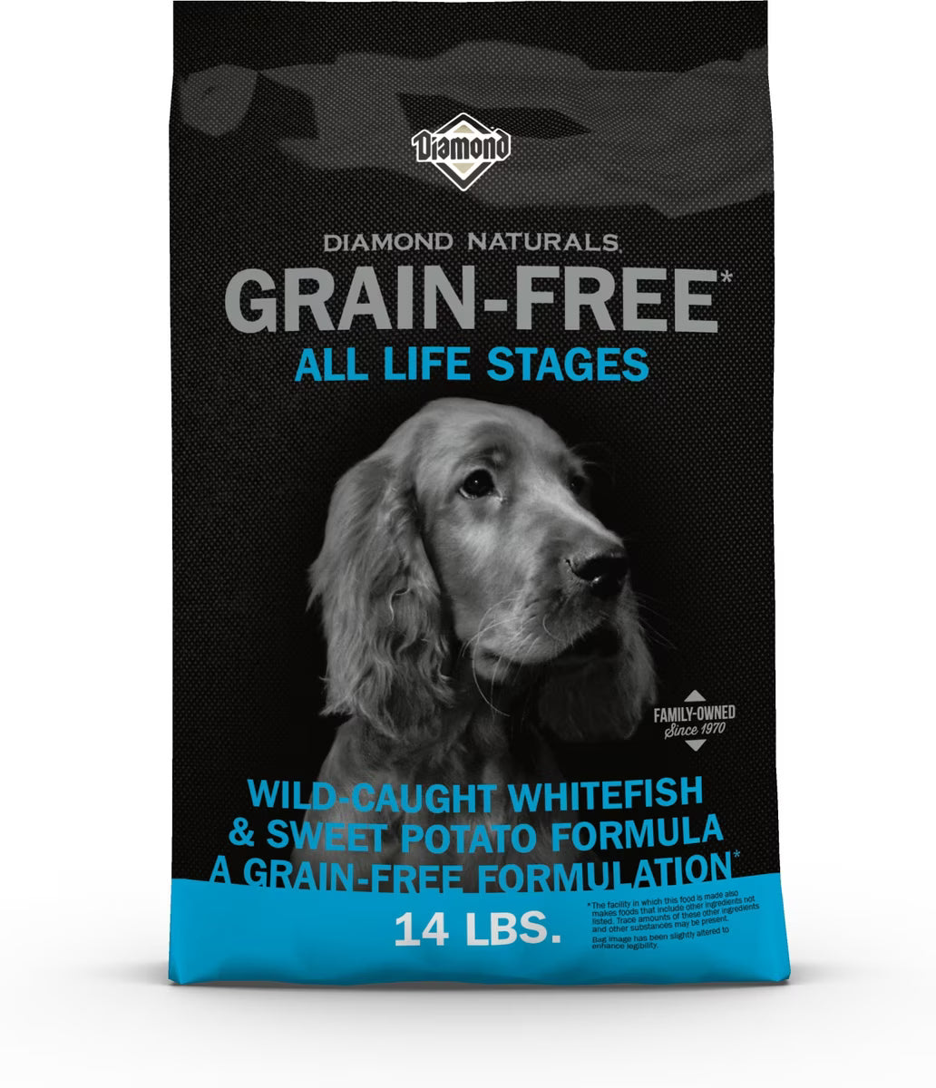 Diamond Naturals Grain-Free Whitefish & Sweet Potato Formula Dry Dog Food 28lb