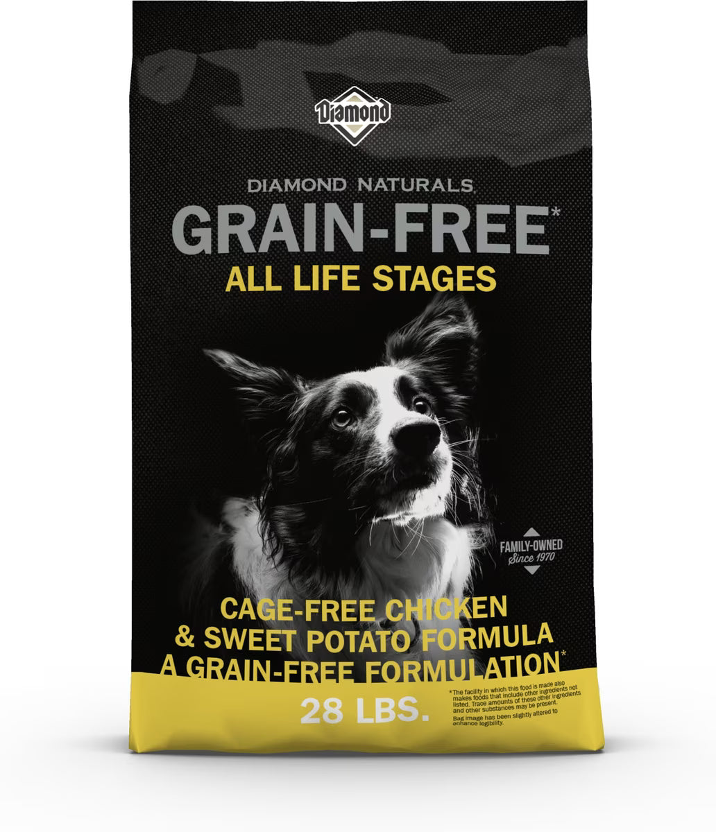Diamond Naturals Grain-Free Chicken & Sweet Potato Formula Dry Dog Food 28lb