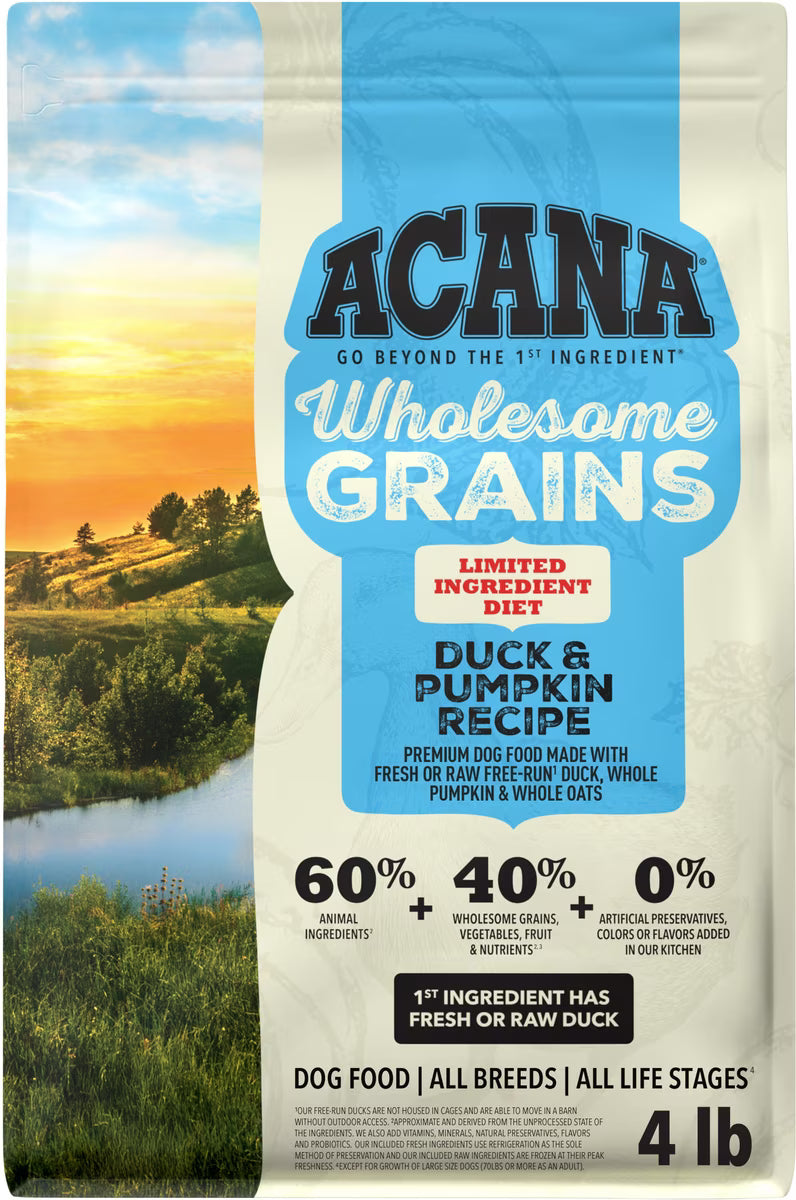 ACANA Limited Ingredient Duck & Pumpkin Wholesome Grains Dry Dog Food 4 LB
