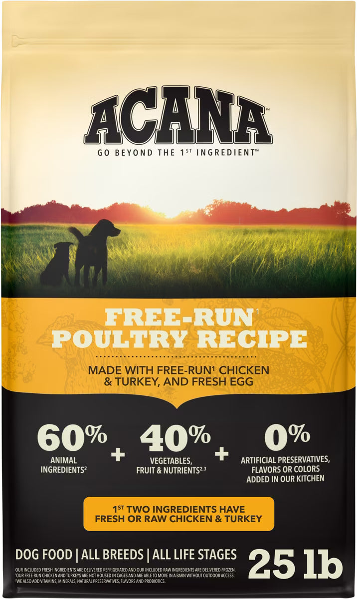ACANA Free Run Poultry Grain-Free Dry Dog Food 25LB