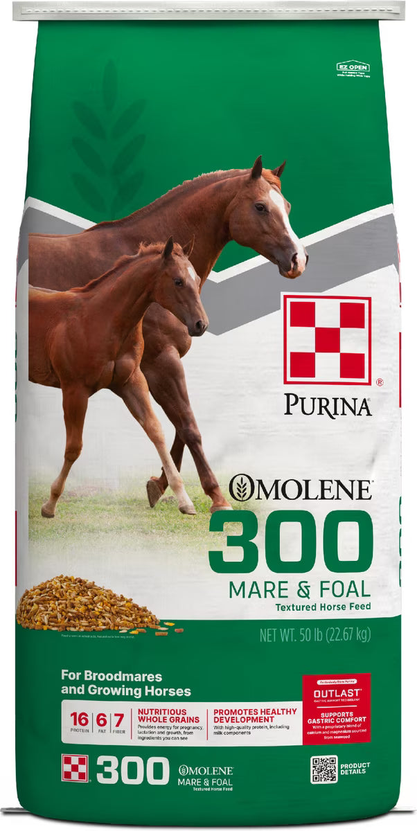 Purina Omolene 300 Mare & Foal Horse Feed 50lb