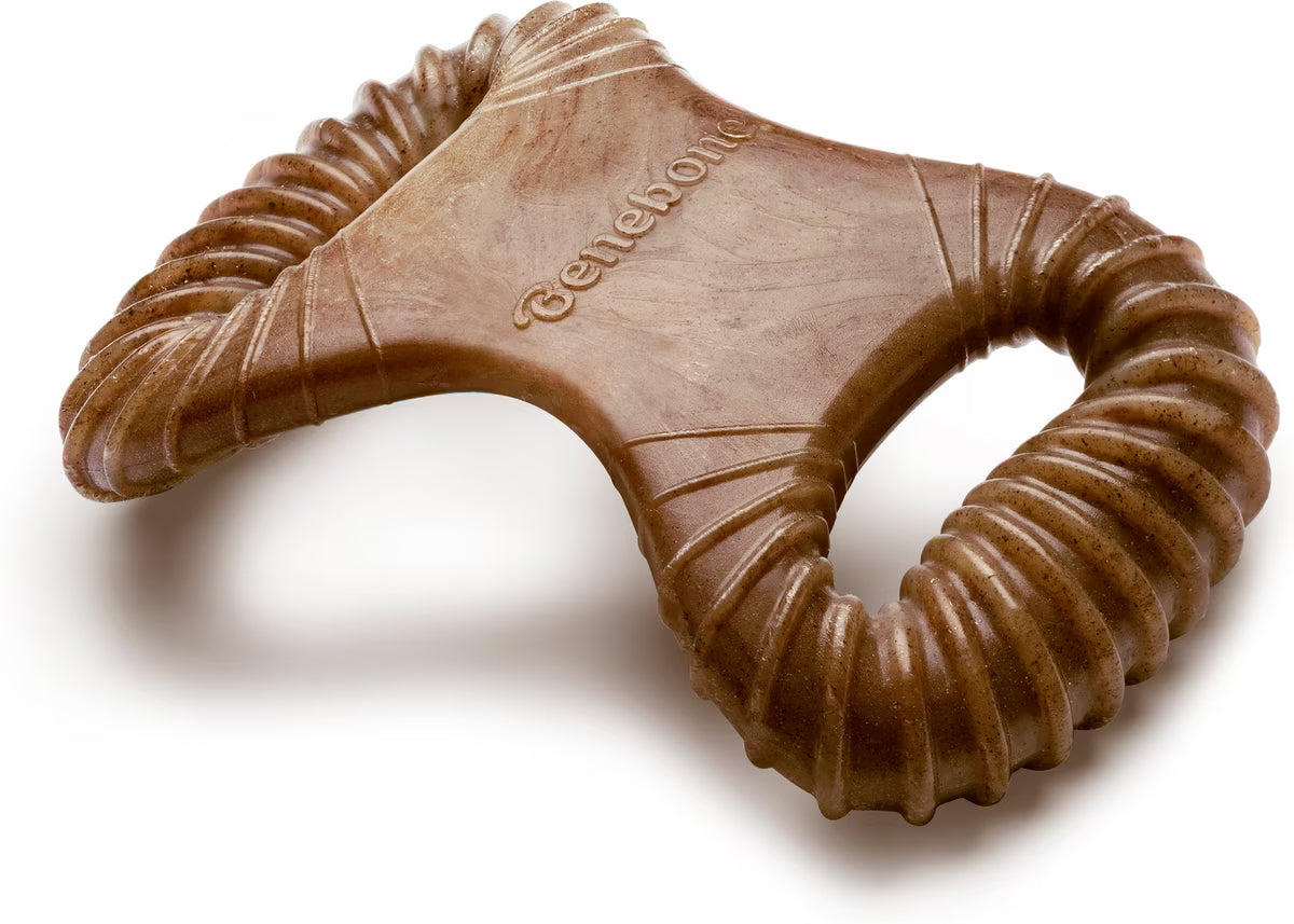 Benebone Dental Bacon Flavored Durable Dog Chew Toy Small