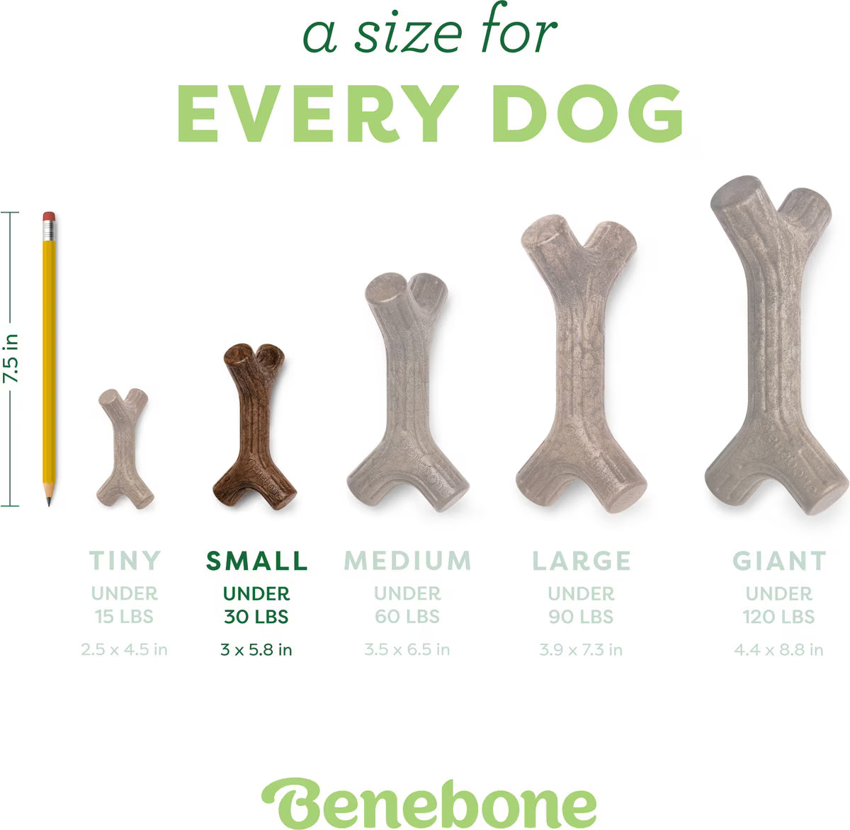 Benebone Maplestick Durable Dog Chew Toy Small