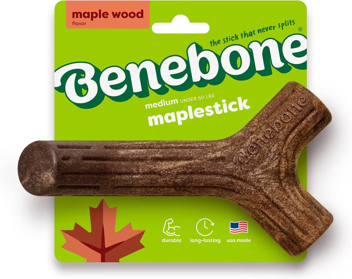 Benebone Maplestick Durable Dog Chew Toy Medium