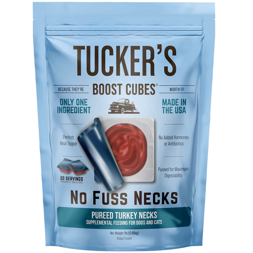 TUCKERS FROZEN BOOST CUBES PUREED TURKEY NECKS 1 LB