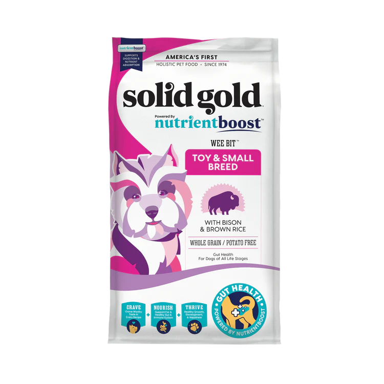 Solid Gold Wee Bit Small Breed Bison and Brown Rice Dry Dog 11lb
