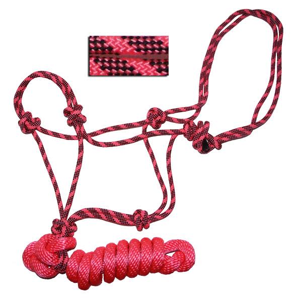 HALTER/LEAD MTN PINK/BLACK