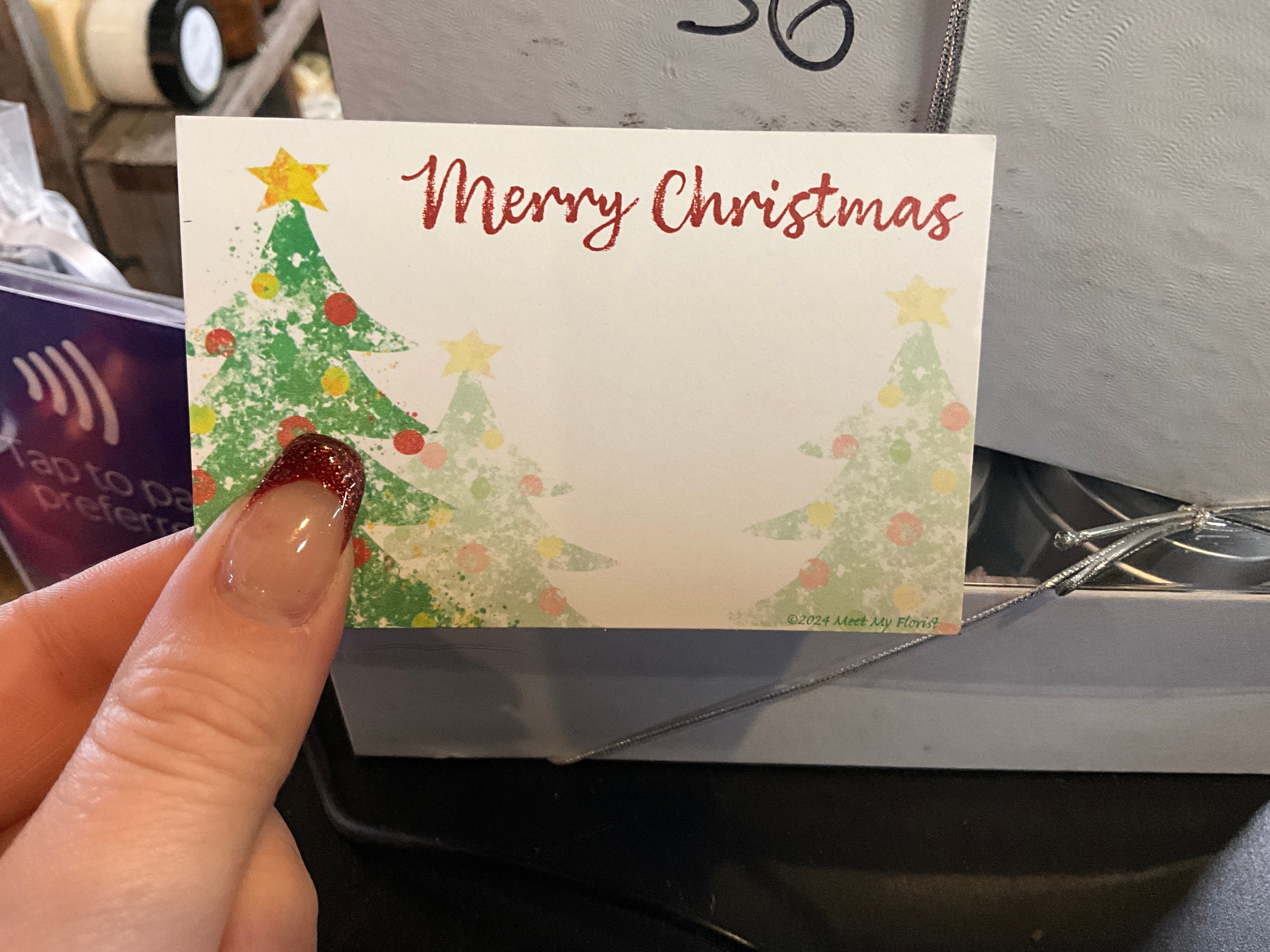 Merry Christmas - Arrangement Card