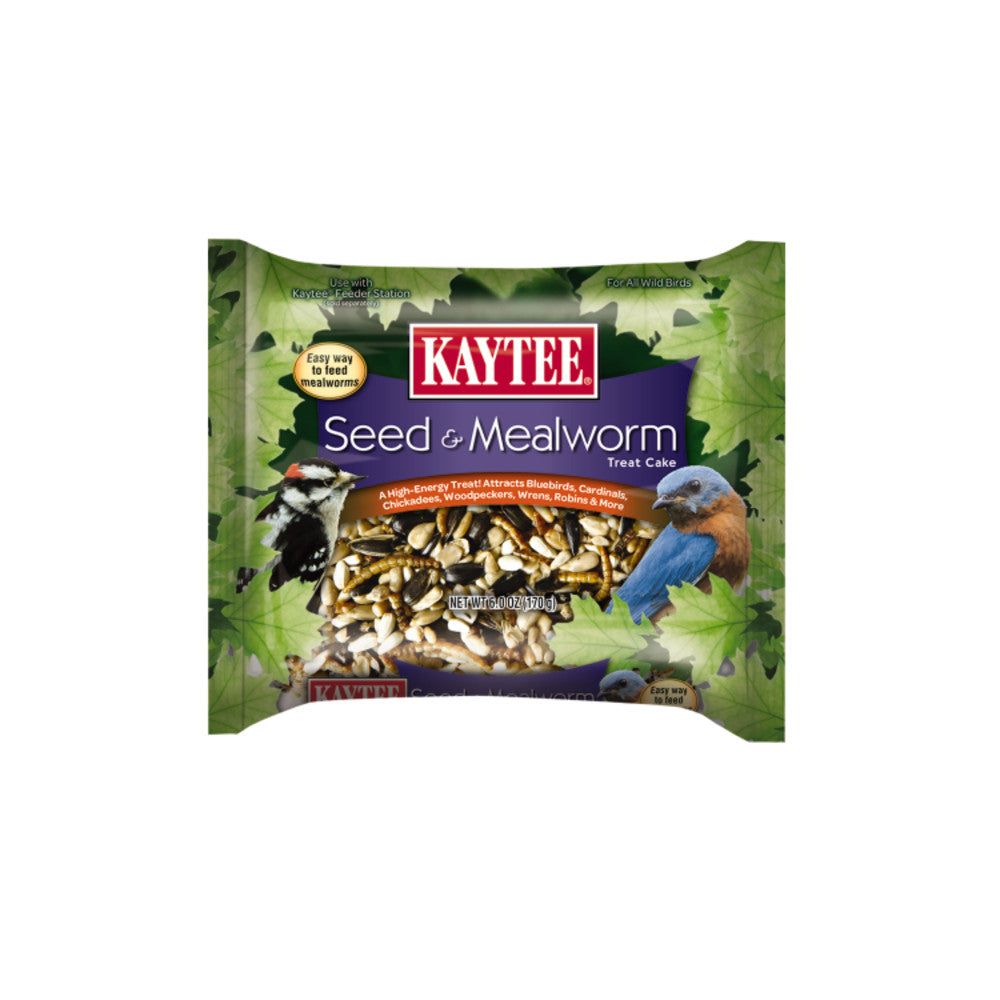 Kaytee Seed & Mealworm Cake 6z