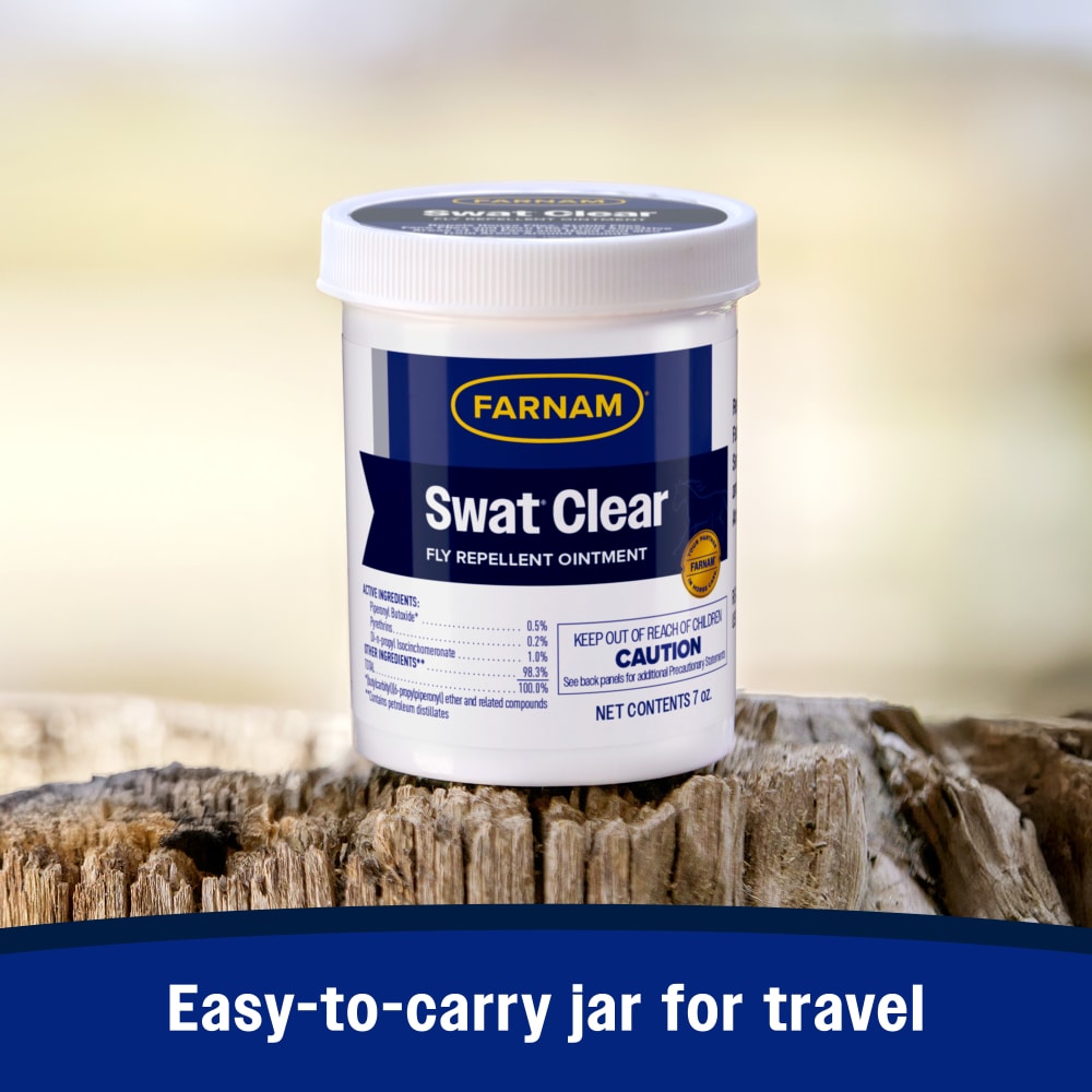 Farnam SWAT Fly Repellent Clear Ointment for Horses & Dogs 7oz