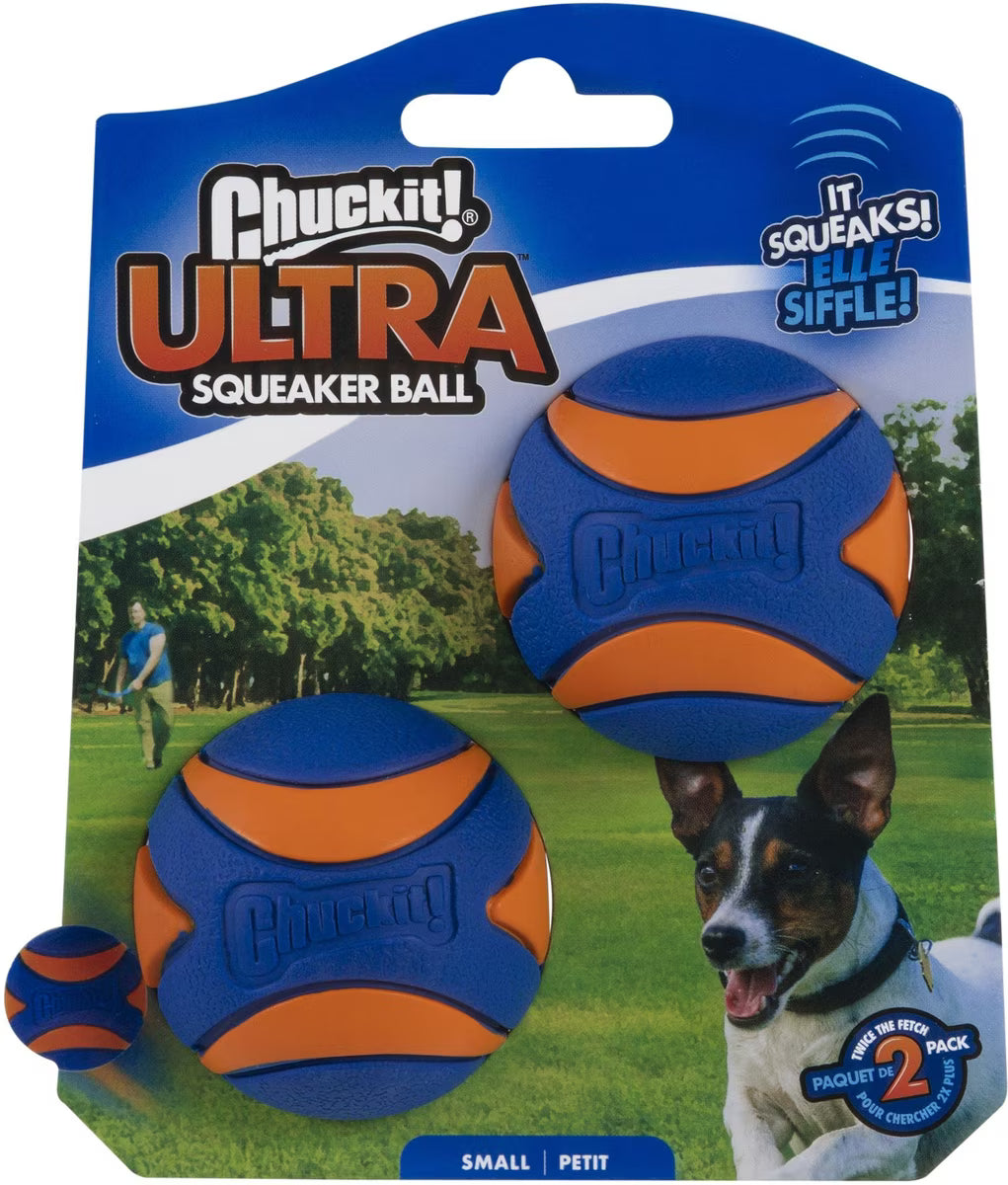 CAN TOY ULTRA SQKR BALL 2PK SM